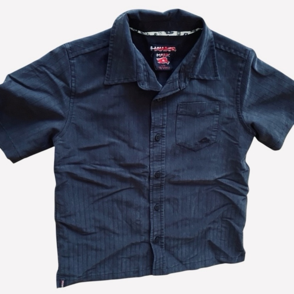 Tony Hawk button down Short Sleeve Shirt boys size 7